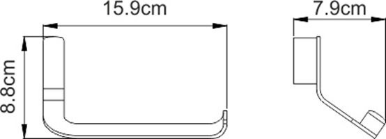 Держатель туалетной бумаги Wasserkraft Sauer K-7996