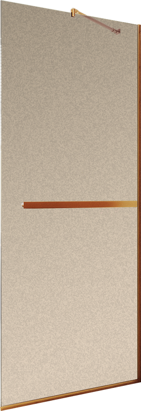 Душевая перегородка Maybahglass MGD-1460-2у 99 см, профиль бронза, стекло бронза матовое