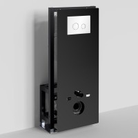 Система инсталляции для унитазов Wasserkraft Glan 66TLT.010.ME.BL.WH01 с кнопкой смыва белой