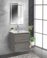 Зеркало BelBagno Kraft 80x50, с подсветкой, с подогревом, сатин
