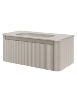 Тумба под раковину без столешницы Armadi Art Voi 100 подвесная, рифленая, cashmere