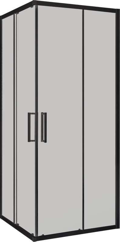 Душевой уголок Maybahglass MGY-1334-6 100х100 см, профиль матовый черный, стекло графит