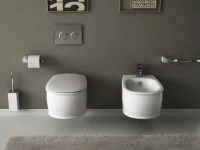 Унитаз подвесной ArtCeram Atelier с микролифтом, петли хром