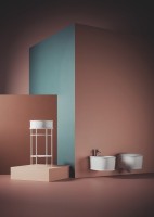 Унитаз подвесной ArtCeram Atelier с микролифтом, петли хром
