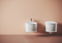 Унитаз подвесной ArtCeram Atelier с микролифтом, петли хром