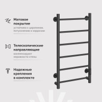 Полотенцесушитель электрический EWRIKA Сафо PN 80х40, графит