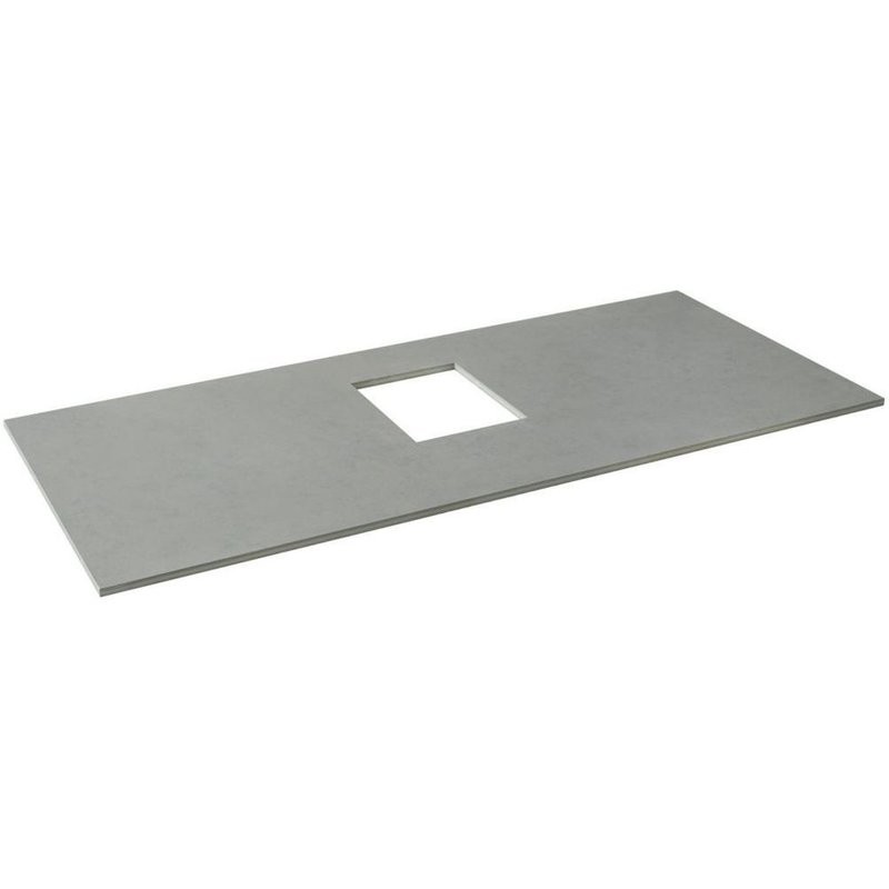 Мебель для ванной комнаты Allen Brau Infinity 100 подвесная, антрацит матовый, столешница графит