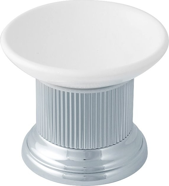 Мыльница Migliore Fortuna керамика, хром