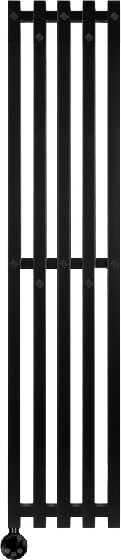 Полотенцесушитель электрический Secado Сандриго 5К 1300/280 130x30 см, подключение слева, матовый черный, I-образный