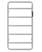 Полотенцесушитель электрический Wonzon & Woghand WW-AL202-BR брашированный никель Полотенцесушитель электрический Wonzon & Woghand WW-AL202-BR брашированный никель