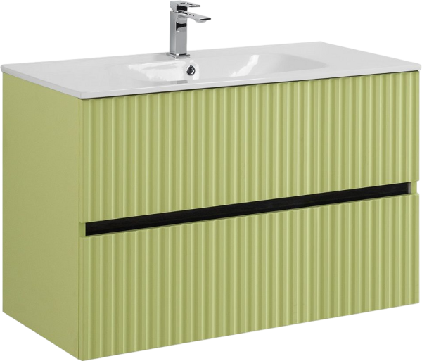 Тумба с раковиной Art&Max Torino 90 подвесная, мята