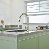 Смеситель для кухни Domaci Римини D569182CG золото