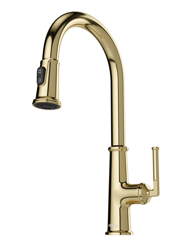 Смеситель для кухни Domaci Римини D569182CG золото