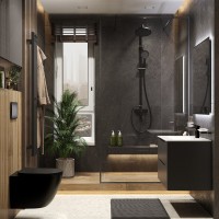 Унитаз подвесной BOND Oval F01-108 безободковый, с микролифтом, черный