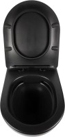 Унитаз подвесной BOND Oval F01-108 безободковый, с микролифтом, черный