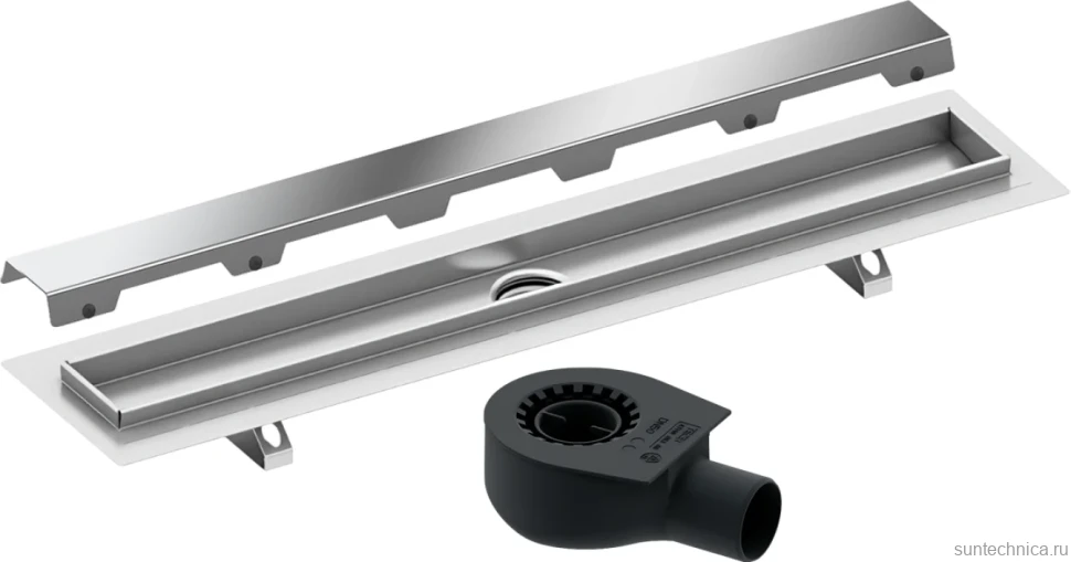 Душевой трап (лоток) TECE Drainline TECEdrainline 70 см с решеткой и сифоном