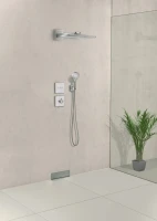 Переключатель потоков Hansgrohe ShowerSelect 15736400 на три потребителя, белый