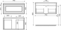 Мебель для ванной комнаты Sancos Very 80 bianco