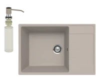 Мойка кухонная Ulgran Quartz Prima 760 лен + дозатор UQ 01 лен Мойка кухонная Ulgran Quartz Prima 760 лен + дозатор UQ 01 лен
