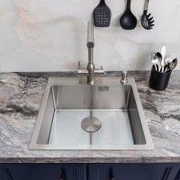 Мойка кухонная Melana ProfLine R5050HK сатин, в комплекте с дозатором