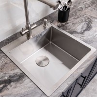 Мойка кухонная Melana ProfLine R5050HK сатин, в комплекте с дозатором