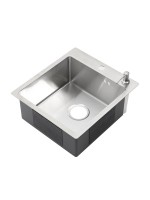 Мойка кухонная Melana ProfLine R5050HK сатин, в комплекте с дозатором