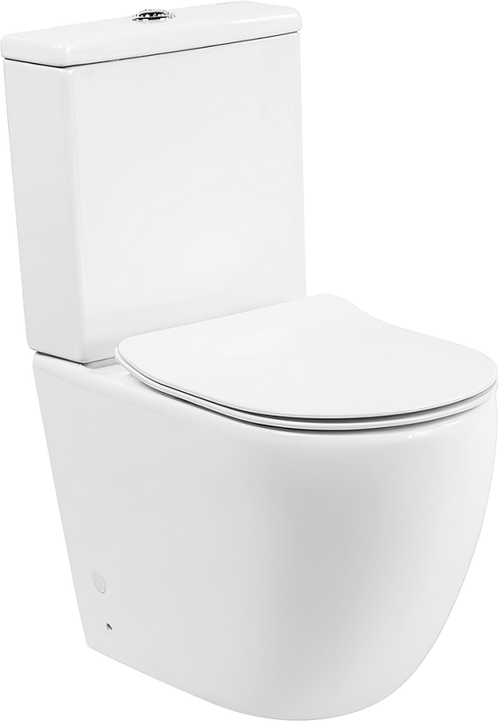 Унитаз-компакт напольный BelBagno Amanda BB051CPR безободковый, крышка BB2034SC с микролифтом, бачок BB051T