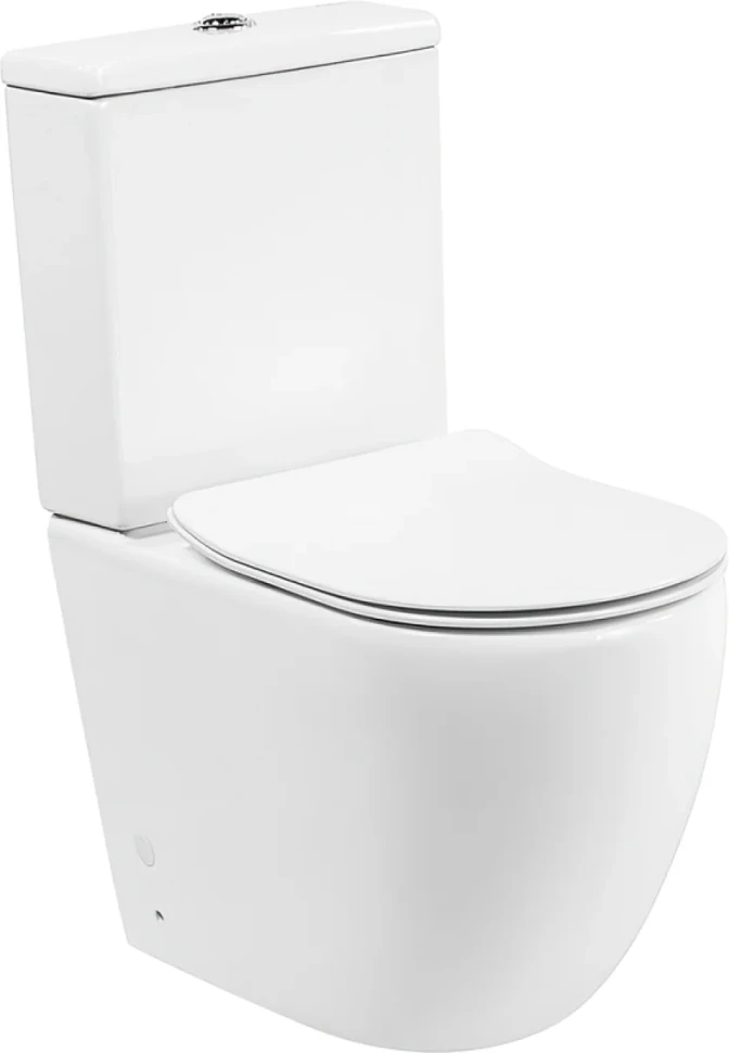 Унитаз-компакт напольный BelBagno Amanda BB051CPR безободковый, крышка BB2034SC с микролифтом, бачок BB051T