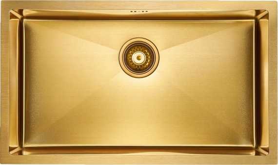 Мойка кухонная Paulmark Valde PM217444-BG брашированное золото