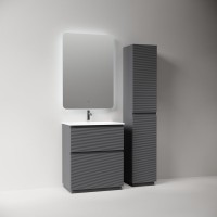 Тумба с раковиной Sancos Folk Floor 70 напольная, grey soft, раковина CN7031