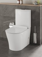 Унитаз-компакт напольный Orange C07 C07-050W безободковый, с микролифтом