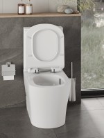 Унитаз-компакт напольный Orange C07 C07-050W безободковый, с микролифтом