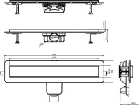 Душевой трап (лоток) Berges Optim Line Plus 090516 60 см, матовый хром