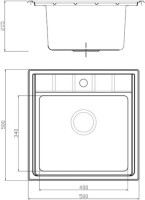 Мойка кухонная Seaman Eco Roma SMR-5050A Мойка кухонная Seaman Eco Roma SMR-5050A