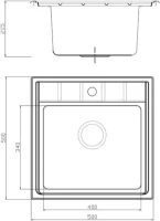 Мойка кухонная Seaman Eco Roma SMR-5050A Мойка кухонная Seaman Eco Roma SMR-5050A