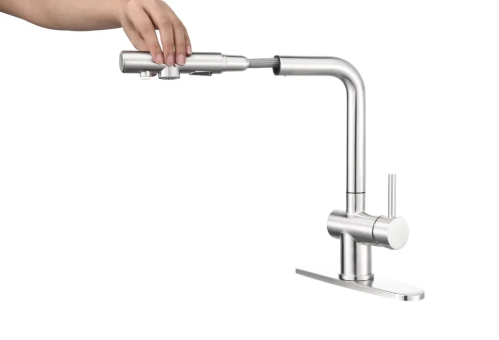Смеситель для кухни Emar Steel ЕСВ 7020 хром