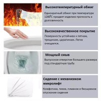 Унитаз-компакт напольный Ceruttispa Maiella CT10314 безободковый, с микролифтом