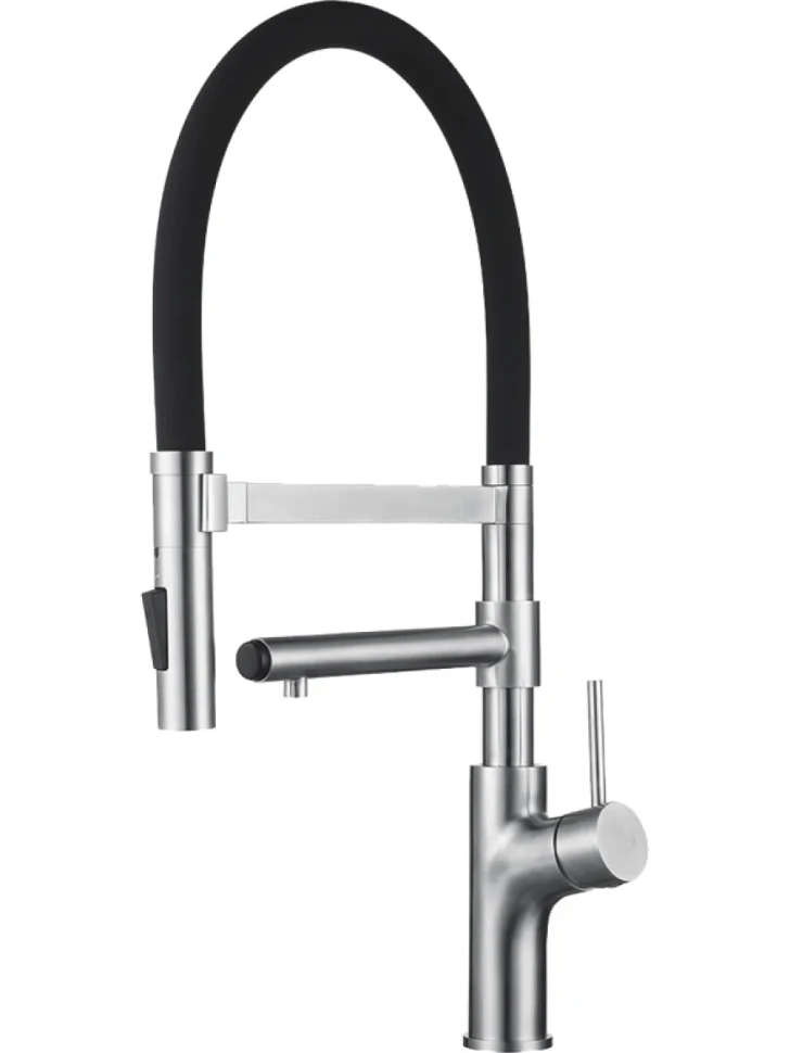Смеситель для кухни Zorg Inox SZR-1010 с гибким изливом