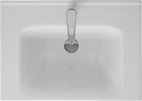 Тумба с раковиной Lemark Olivia 65 дуб кантри, белая глянцевая, раковина Гармония