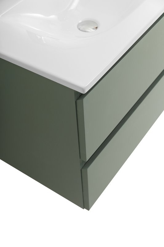 Тумба с раковиной BelBagno Kraft 70 подвесная, матовая еловая, раковина bb-8099-70