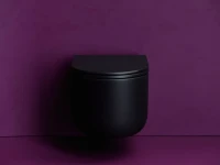 Унитаз подвесной Ceramicanova Ulma CN4006TMB безободковый, черный матовый