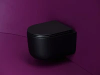 Унитаз подвесной Ceramicanova Ulma CN4006TMB безободковый, черный матовый
