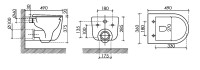 Унитаз подвесной Ceramicanova Ulma CN4006TMB безободковый, черный матовый