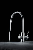 Комплект Мойка Paulmark Gerberg PM254844-BS брашированная нержавеющая сталь + Смеситель Essen Es213211-CR хром + Измельчитель Bort Titan Max Power FullControl