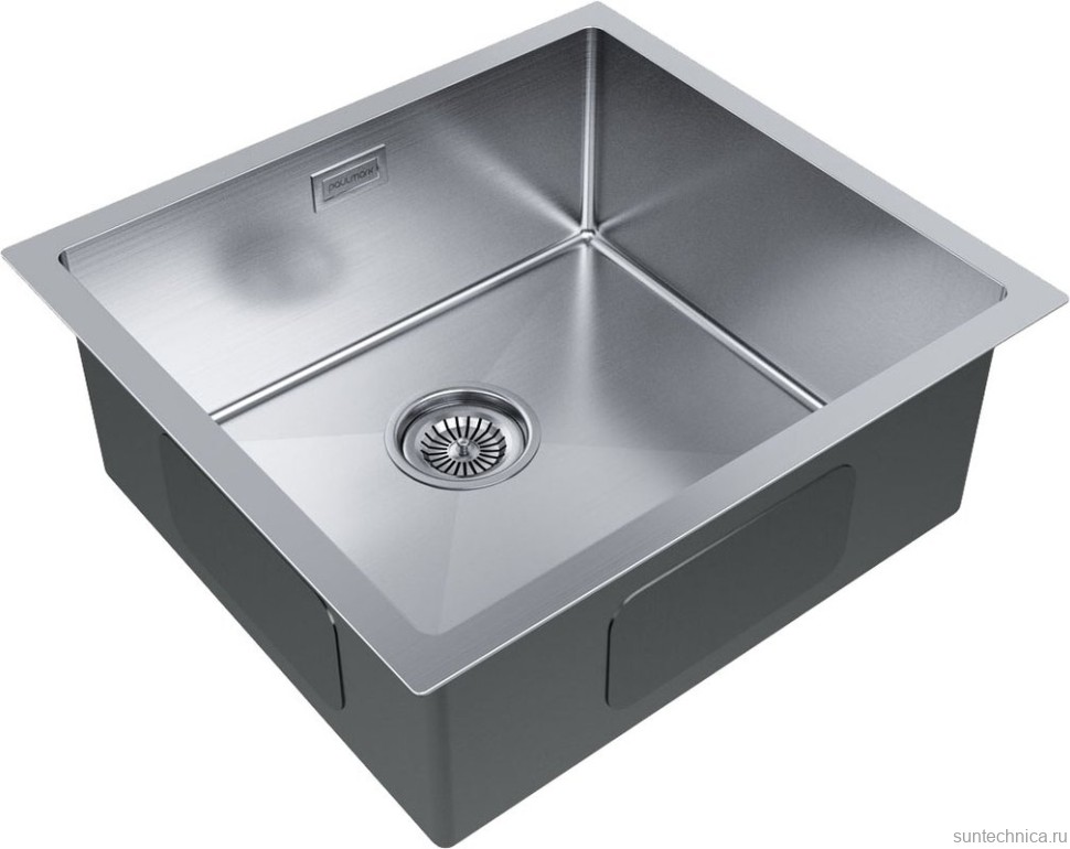 Комплект Мойка Paulmark Gerberg PM254844-BS брашированная нержавеющая сталь + Смеситель Essen Es213211-CR хром + Измельчитель Bort Titan Max Power FullControl
