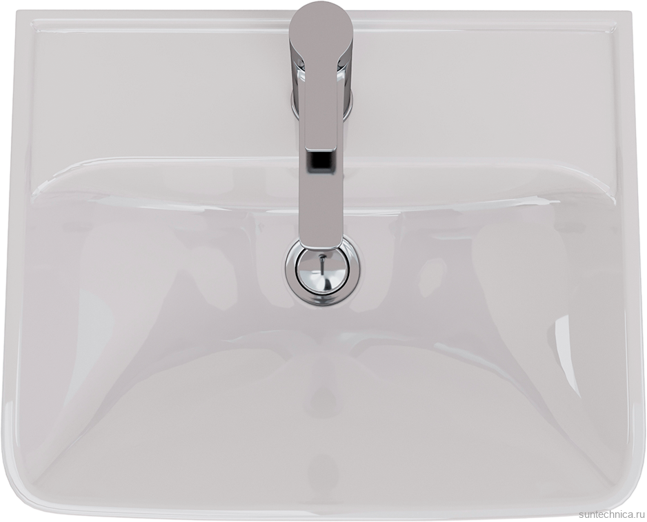 Мебель для ванной комнаты Lemark Combi 45 бетон, белая глянцевая