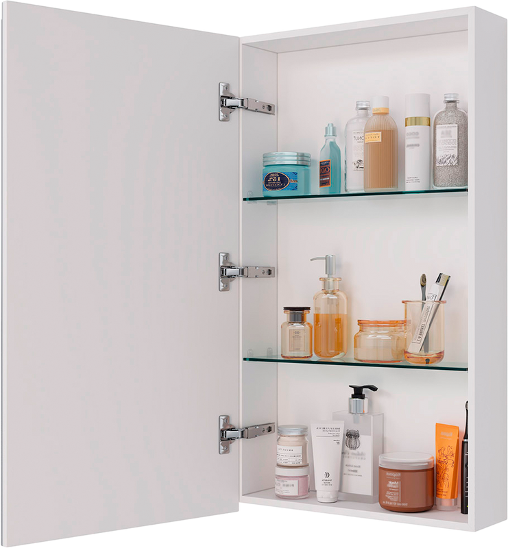 Мебель для ванной комнаты Lemark Combi 45 бетон, белая глянцевая