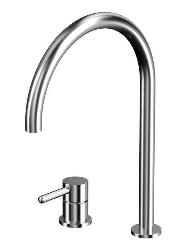 Смеситель для раковины WHITECROSS Y1214NIB с изливом Y1203NIB, брашированный никель