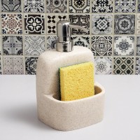 Дозатор для кухонной мойки Wasserkraft K-8499 с емкостью для губки Дозатор для кухонной мойки Wasserkraft K-8499 с емкостью для губки