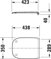 Комплект Унитаз подвесной Duravit D-code 45700900A1 безободковый + Звукоизоляция AlcaPlast + Кнопка Thin THIN M670 белая + Инсталляция A101 Sadromodul